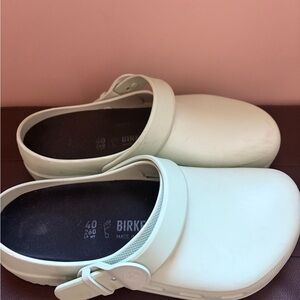Birkenstock Mint Green Clogs